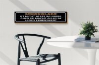 Holzschild Spruch 46x10cm Schokolade ist nicht alles aber Dekoration
