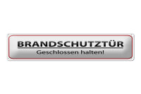 Blechschild Hinweis 46x10 cm Brandschutztür Schild
