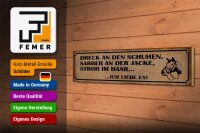 Holzschild Spruch 46x10cm Dreck an Schuhen Stroh im Haar Reiter Pferde