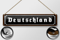 Blechschild Hinweis 46x10 cm Deutschland Schild