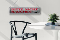 Blechschild Hinweis 46x10 cm bitte nicht Rauchen Schild