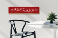 Holzschild Spruch 46x10cm Nähen ist kein Hobby Geschenk Dekoration