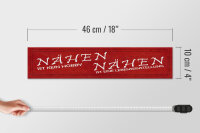 Holzschild Spruch 46x10cm Nähen ist kein Hobby Geschenk Dekoration