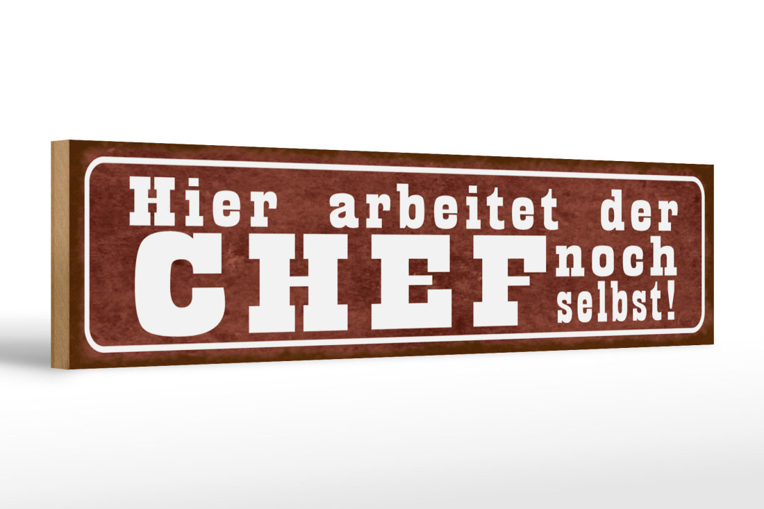 Tasse Humoristique Chef Allemande 'Hier Arbeitet Die Chefin Noch Selbst' – 330 Ml – Céramique Blanche, Impression Double Face