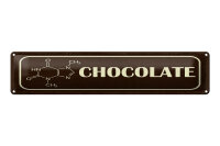 Blechschild Hinweis 46x10 cm Chocolate Schokolade...