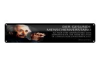 Blechschild Einstein Zitat 46x10 cm Der gesunde...