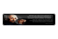 Blechschild Einstein Zitat 46x10 cm Armseliger Ideen...