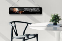 Blechschild Einstein Zitat 46x10 cm Man löst Probleme von Morgen nicht