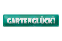 Blechschild Hinweis 46x10 cm Gartenglück...