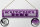 Blechschild Hinweis 46x10 cm  Kuschelecke lila Schild