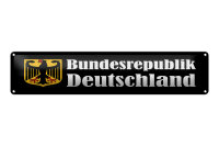 Blechschild Hinweis 46x10 cm Bundesrepublik Deutschland...