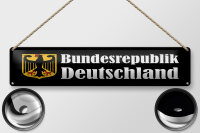 Blechschild Hinweis 46x10 cm Bundesrepublik Deutschland...