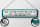 Blechschild Hinweis 46x10 cm Kundenservice Geschlossen und zu Schild