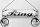 Blechschild Hinweis 46x10 cm King weißes Schild