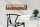 Blechschild Hinweis 46x10 cm Open beige Deko Schild