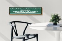 Holzschild Spruch 46x10cm du bist nicht nur der Hammer Dekoration
