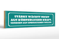 Holzschild 46x10 cm Stärke wächst nicht aus...