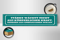 Holzschild 46x10 cm Stärke wächst nicht aus...
