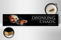 Holzschild Einstein Zitat 46x10 cm nichts kann existieren ohne Ordnung Schild