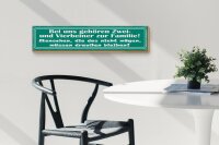 Holzschild Spruch 46x10cm Bei uns gehören Zwei- und Vierbeiner