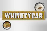 Holzschild Hinweis 46x10cm Whiskeybar Dekoration