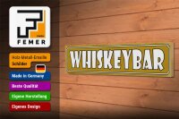 Holzschild Hinweis 46x10cm Whiskeybar Dekoration