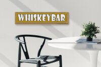 Holzschild Hinweis 46x10cm Whiskeybar Dekoration