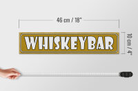 Holzschild Hinweis 46x10cm Whiskeybar Dekoration