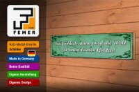 Holzschild Spruch 46x10cm Sei fröhlich Welt bunter Garten