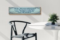 Holzschild Spruch 46x10cm Mehr Sternenhimmel Sommernächte