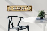 Holzschild Spruch 46x10cm Lass dich vom Leben überraschen