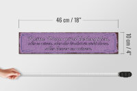 Holzschild Spruch 46x10cm Keine Frau behaupte alles wissen