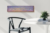 Holzschild Spruch 46x10cm Liebe voll heimgekommen als leer