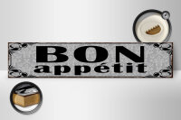 Holzschild Spruch 46x10cm Bon Appetit Dekoration