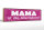 Holzschild Spruch 46x10cm Mama ist die Allerliebste Dekoration