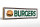 Holzschild Hinweis 46x10cm Burger Fast Food Dekoration