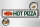 Holzschild Hinweis 46x10cm Hot Pizza Fast Food Dekoration