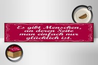Holzschild Spruch 46x10cm Gibt Menschen einfach glücklich Dekoration