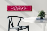 Holzschild Spruch 46x10cm Gibt Menschen einfach glücklich Dekoration