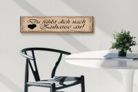 Holzschild Spruch 46x10cm Du fühlst dich nach Zuhause an Dekoration