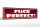 Holzschild Spruch 46x10cm Fuck Perfect Dekoration