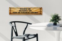 Holzschild Spruch 46x10cm Versteh ich trotzdem Scheiße Dekoration