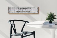 Holzschild Spruch 46x10cm Gerüchteküche Geredeschuppen Dekoration