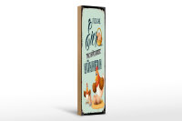 Holzschild Hinweis 10x46cm Frische Eier von...