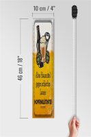 Holzschild 10x46cm Altes Hausmittel Hopfenblütentee Dekoration