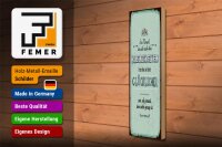 Holzschild Spruch 10x46cm Mensch der sich über Kleinigkeiten freuen kann