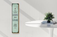 Holzschild Spruch 10x46cm Mensch der sich über Kleinigkeiten freuen kann
