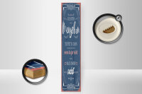 Holzschild Spruch 10x46cm die besten Menschen triffst du Dekoration