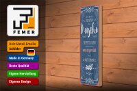 Holzschild Spruch 10x46cm die besten Menschen triffst du Dekoration