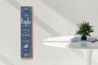 Holzschild Spruch 10x46cm die besten Menschen triffst du Dekoration